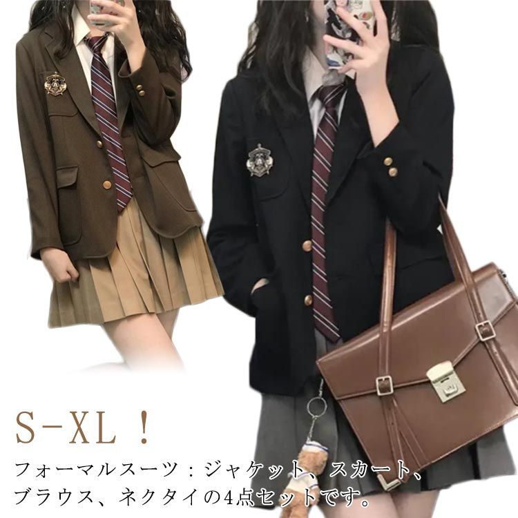 卒業式 学生服 子供服 韓国 4点セット スーツ ブレザー 中学生 女の子 入学式 女子高生 卒業式 卒業式 高校生 制服 入学式 スーツ 学園祭 女子 中高生 上下セット ジャケット ブラウス 白シ#hea