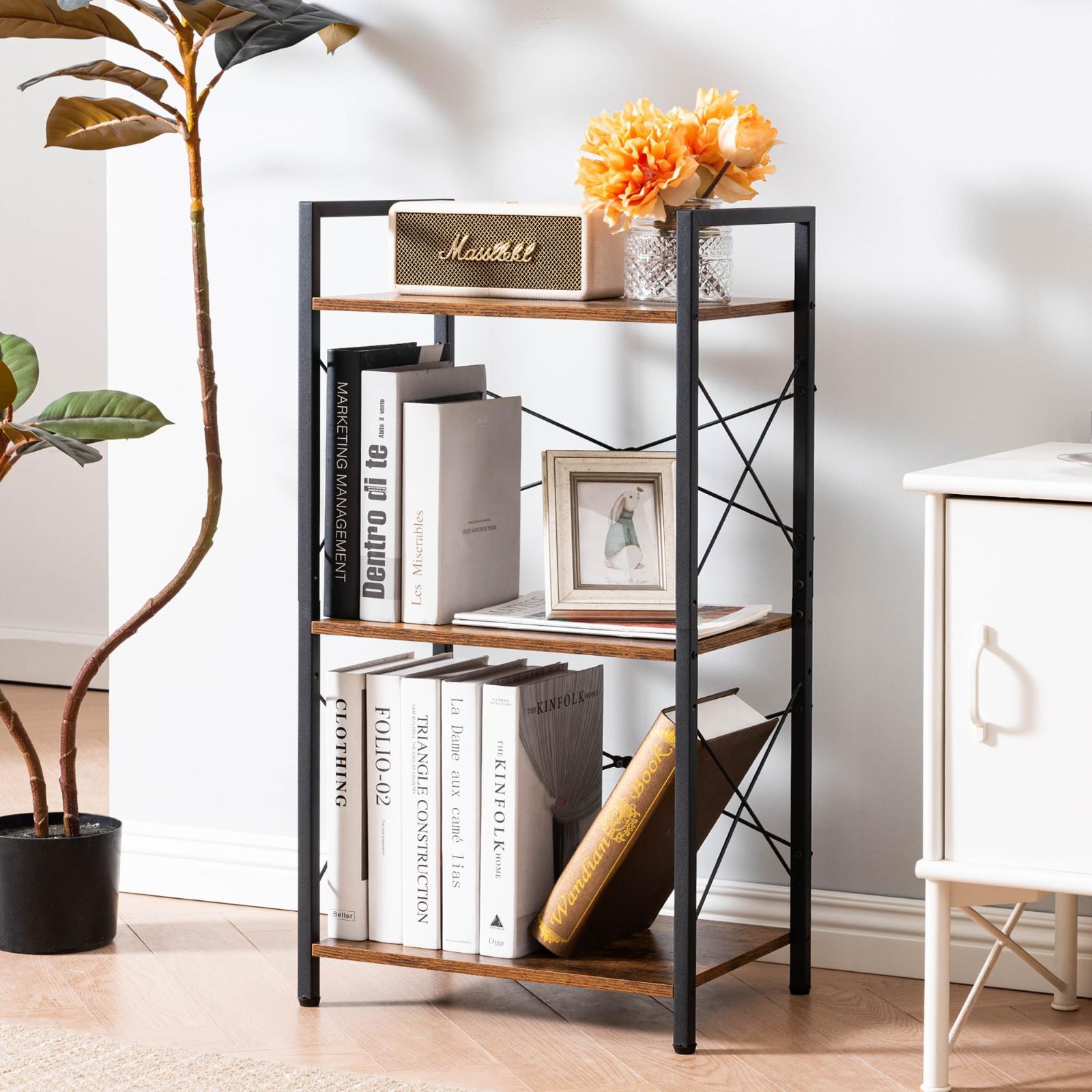 特価 HCHQHS キッチンラック おしゃれ オープンシェルフ 本棚 幅42  