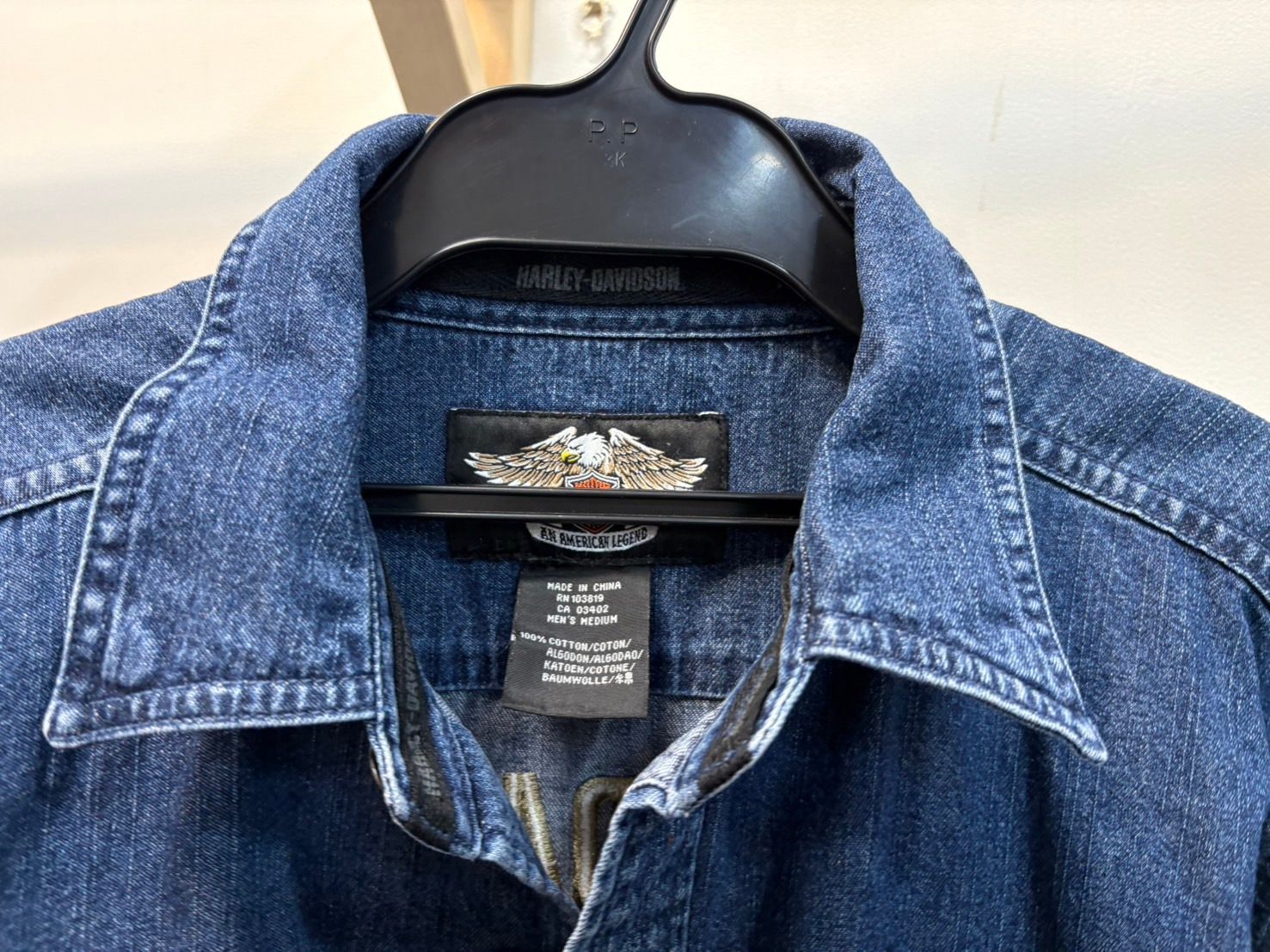 ◇Harley-Davidson ハーレーダビッドソン デニムシャツ Mサイズ