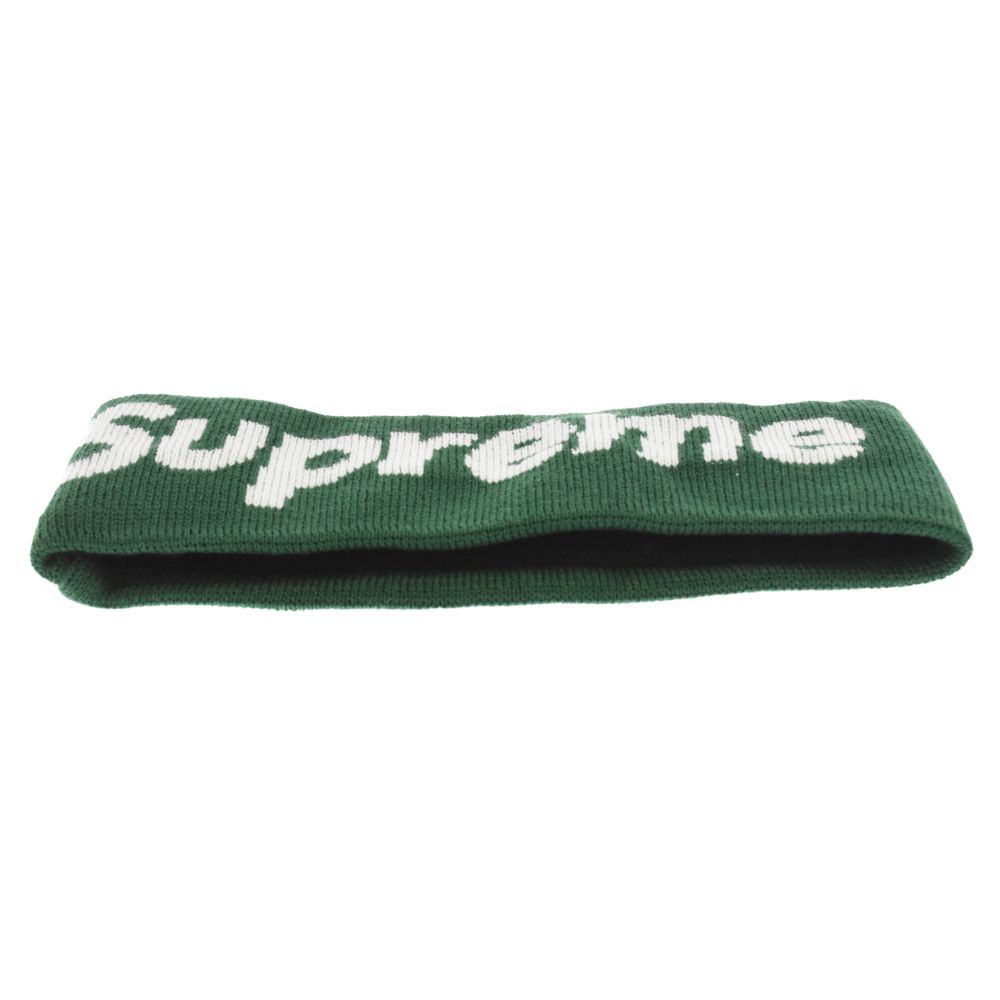 SUPREME (シュプリーム) 18AW×NEW ERA Big Logo Headband ニューエラ ビッグロゴ ヘアバンド グリーン -  メルカリ