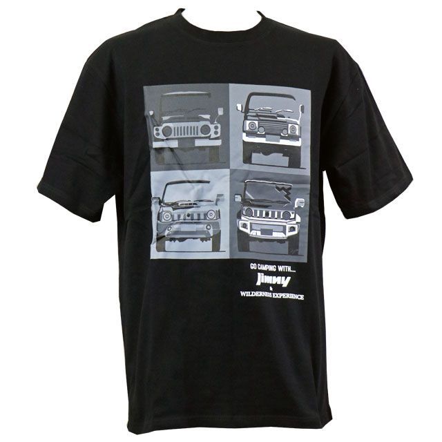 ウィルダネスエクスペリエンス×スズキジムニー　DNA TEE　ブラック