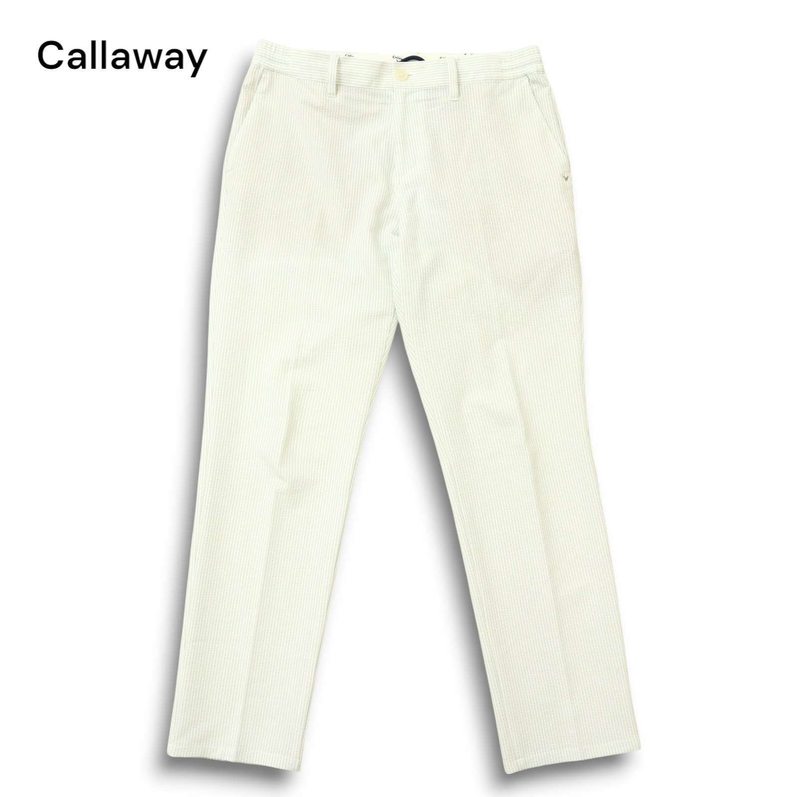 Callaway ストライプパンツ　シアサッカー CALLAWAY キャロウェイ パンツ シアサッカー ストライプ グレー