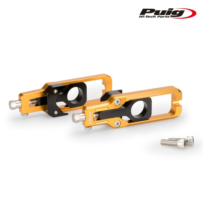 Puig 20690O CHAIN TENSIONER GOLD Kawasaki ZX-10R 11-15 プーチ チェーン テンショナー
