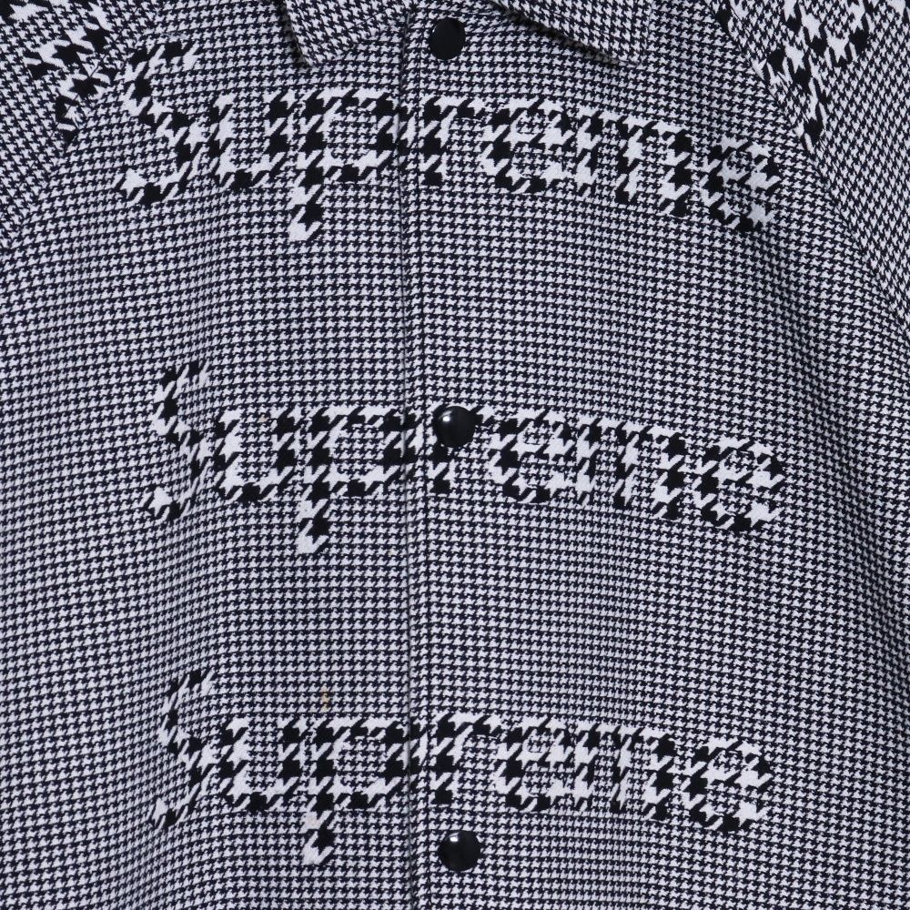SUPREME Houndstooth Logos Snap Front Jacket XLサイズ