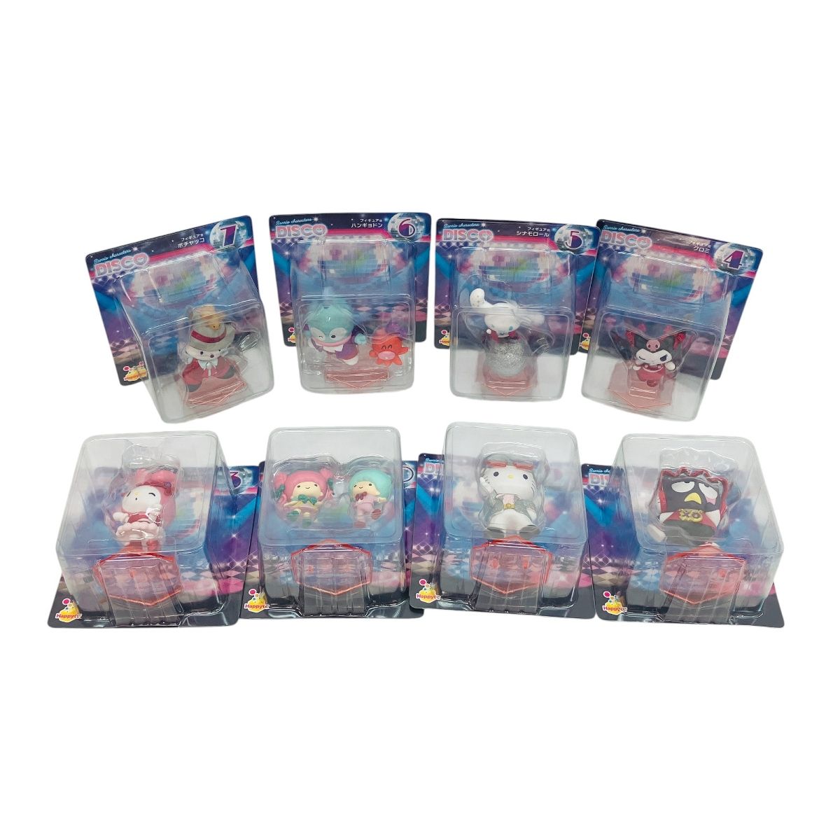 Happyくじ　サンリオ　フィギュア　8種セット　DISCO Sanrio characters DISCO』│商品一覧│Happyくじ