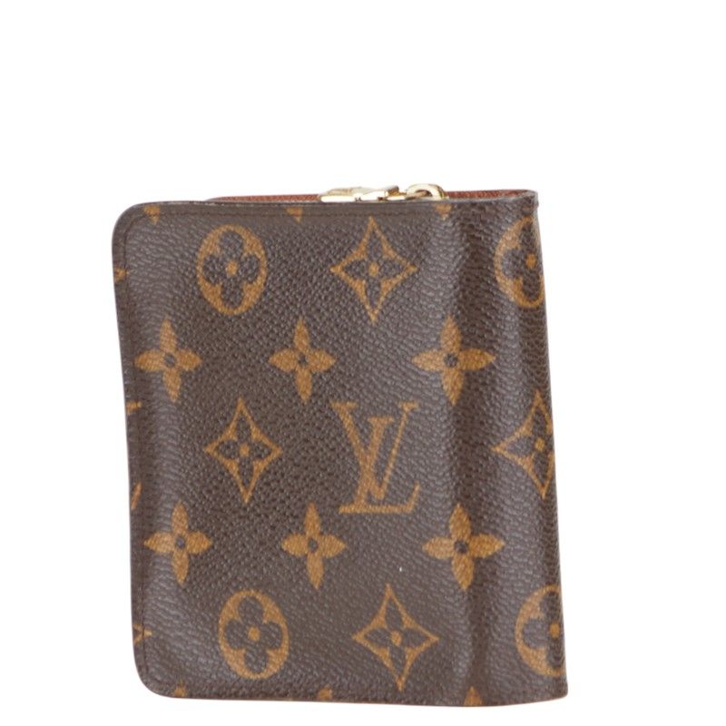 ルイ ヴィトン モノグラム コンパクトジップ 二つ折り財布 コンパクト  