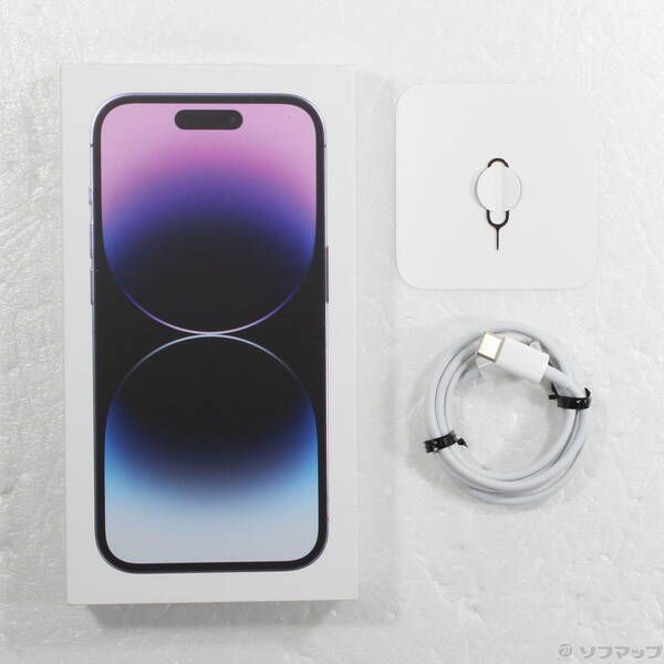 iphone14Pro　256GB　本体　SIMフリー　ディープパープル　中古品 iPhone 14 Pro 安心の1年保証！iPhone14 256GB ディープパープル