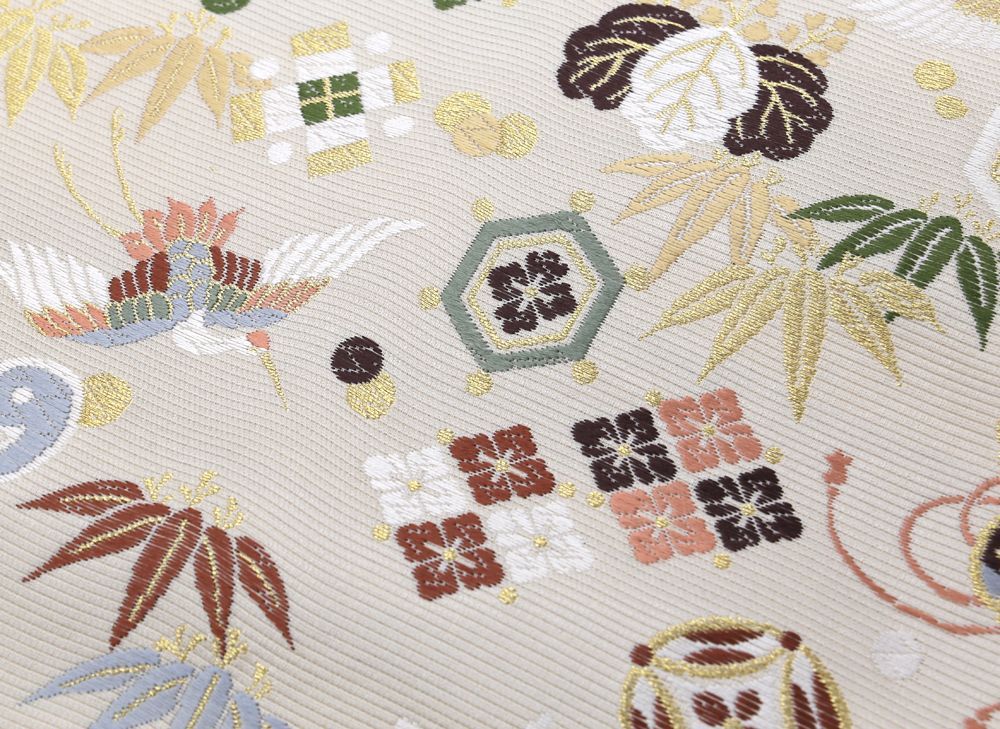 新品未仕立 西陣織 袋帯 山下織物 招福宝尽くし アイボリー 仕立込 新品仕立済 西陣織 袋帯 山下織物 招福宝尽くし アイボリー - メルカリ