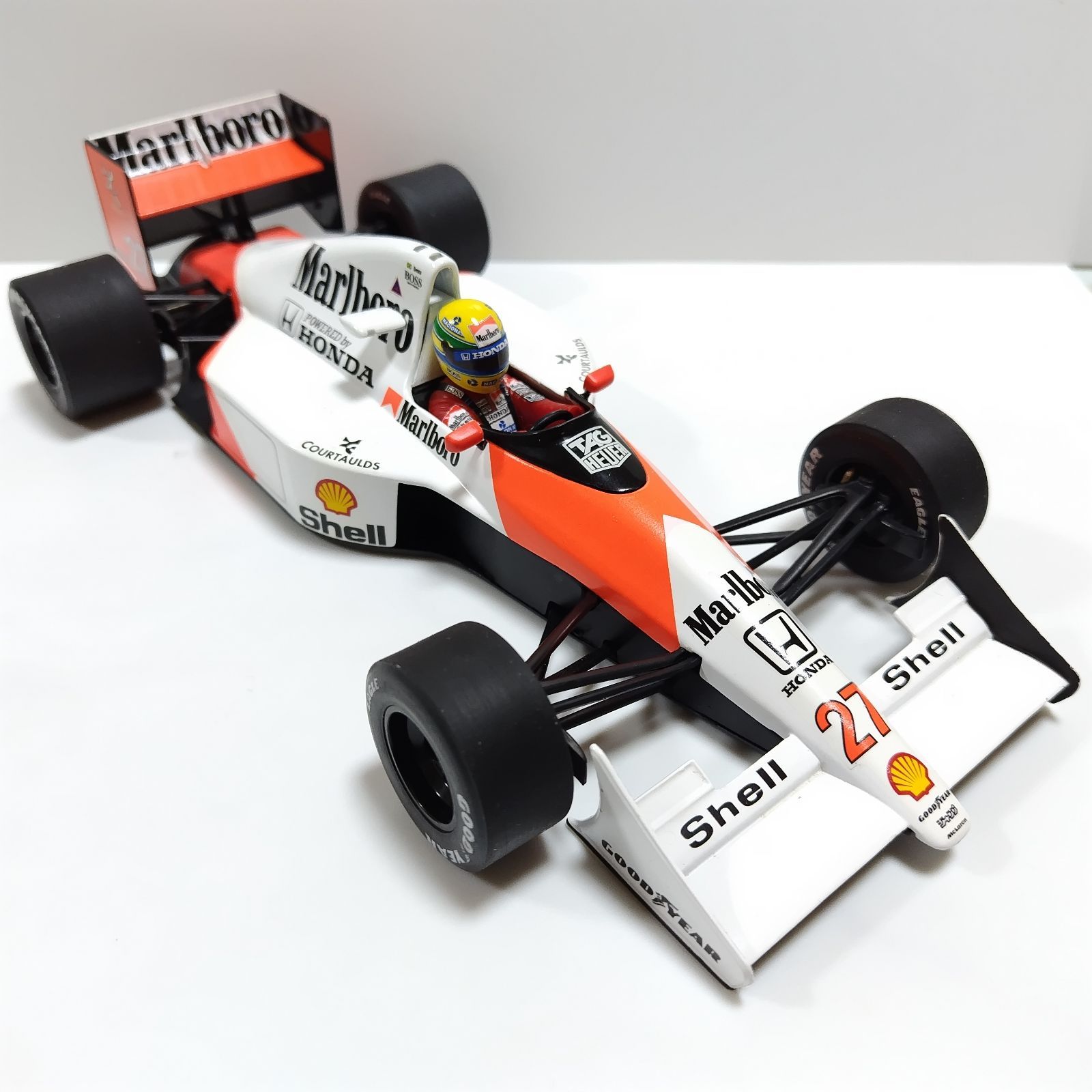 PMA 1/18 マクラーレン MP4/5B ホンダ 1990年 #27 アイルトン・セナ マルボロ タバコカスタム 純正箱無し