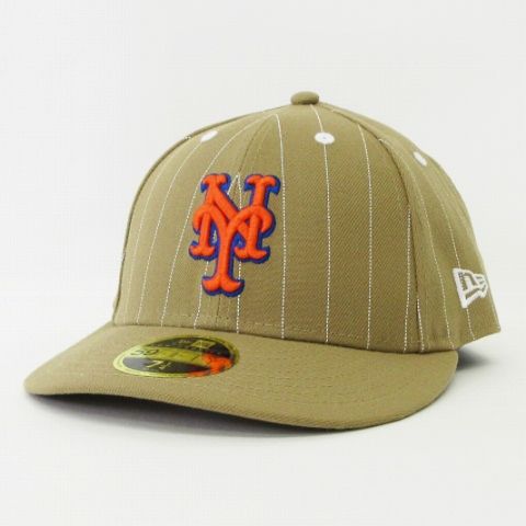 ニューエラ NEW ERA 美品 59FIFTY LOW PROFILE LP Pinstripe MLB NY