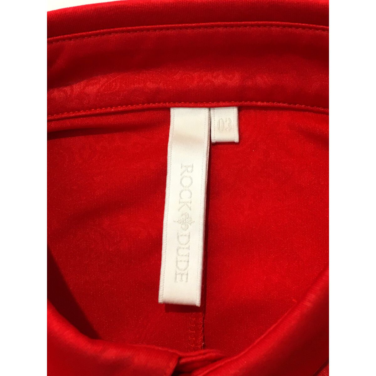 coco 中古 ロックデュード ROCK・DUDE メンズ 半袖ポロシャツ (L) 03 赤  レッド ペイズリー 総柄 coco 中古 ロックデュード ROCK・DUDE メンズ 半袖ポロシャツ 3