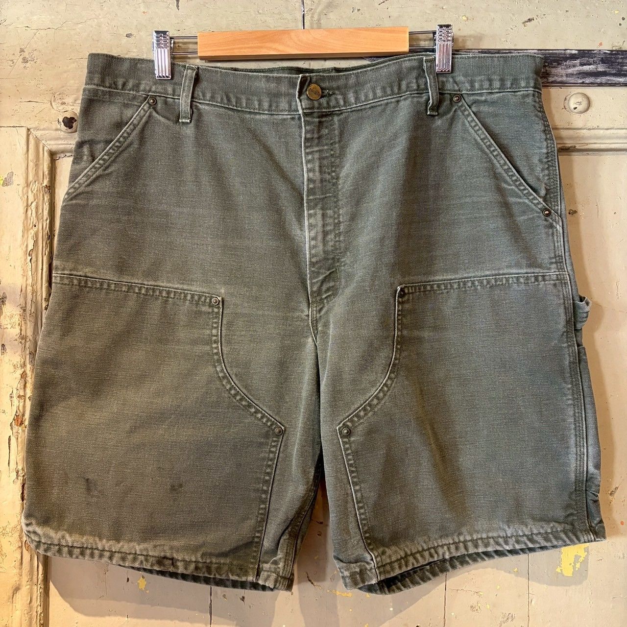 USA製 Carhartt ダブルニー ダック生地 ハーフパンツ 短パン