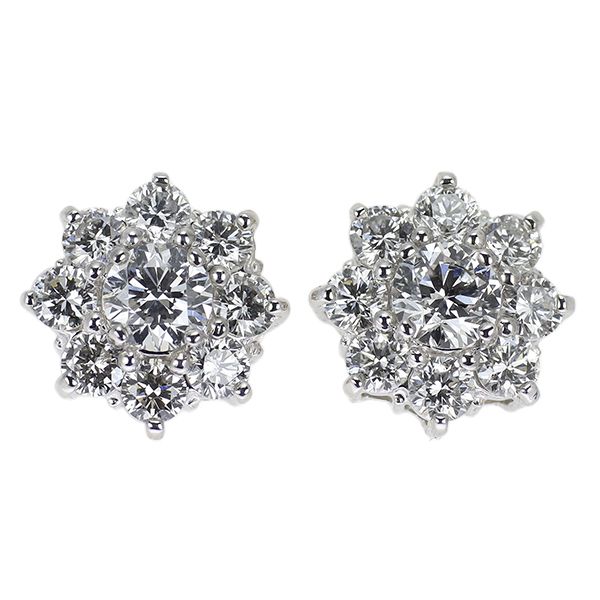 PT900 ダイヤモンド ピアス 重さ 約1.56g PT900 ダイヤモンド ピアス | VERITEOnline-Shop