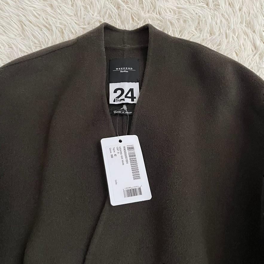 新品　ウィークエンドマックスマーラ ピュアウール ブロードクロス コート　XL 新品 ウィークエンドマックスマーラ ピュアウール ブロード