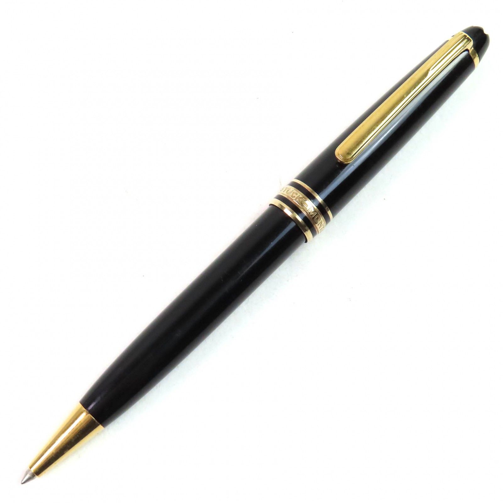 △MONTBLANC モンブラン マイスターシュテュック ホワイトスター ツイスト式 ボールペン ブラック ゴールド ドイツ製 メンズ