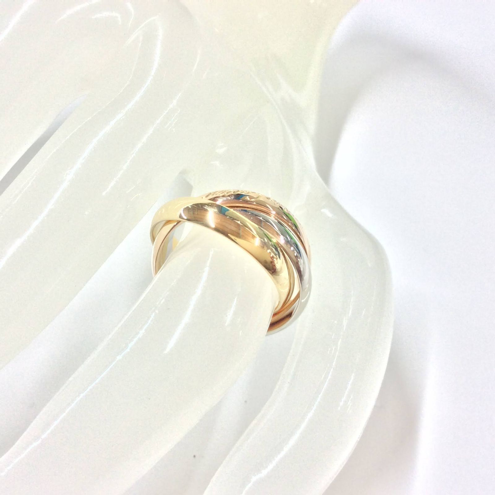 カルティエ　トリニティ3連リング　#50 楽天市場】CARTIER カルティエ トリニティ 3連リング ♯50 約10