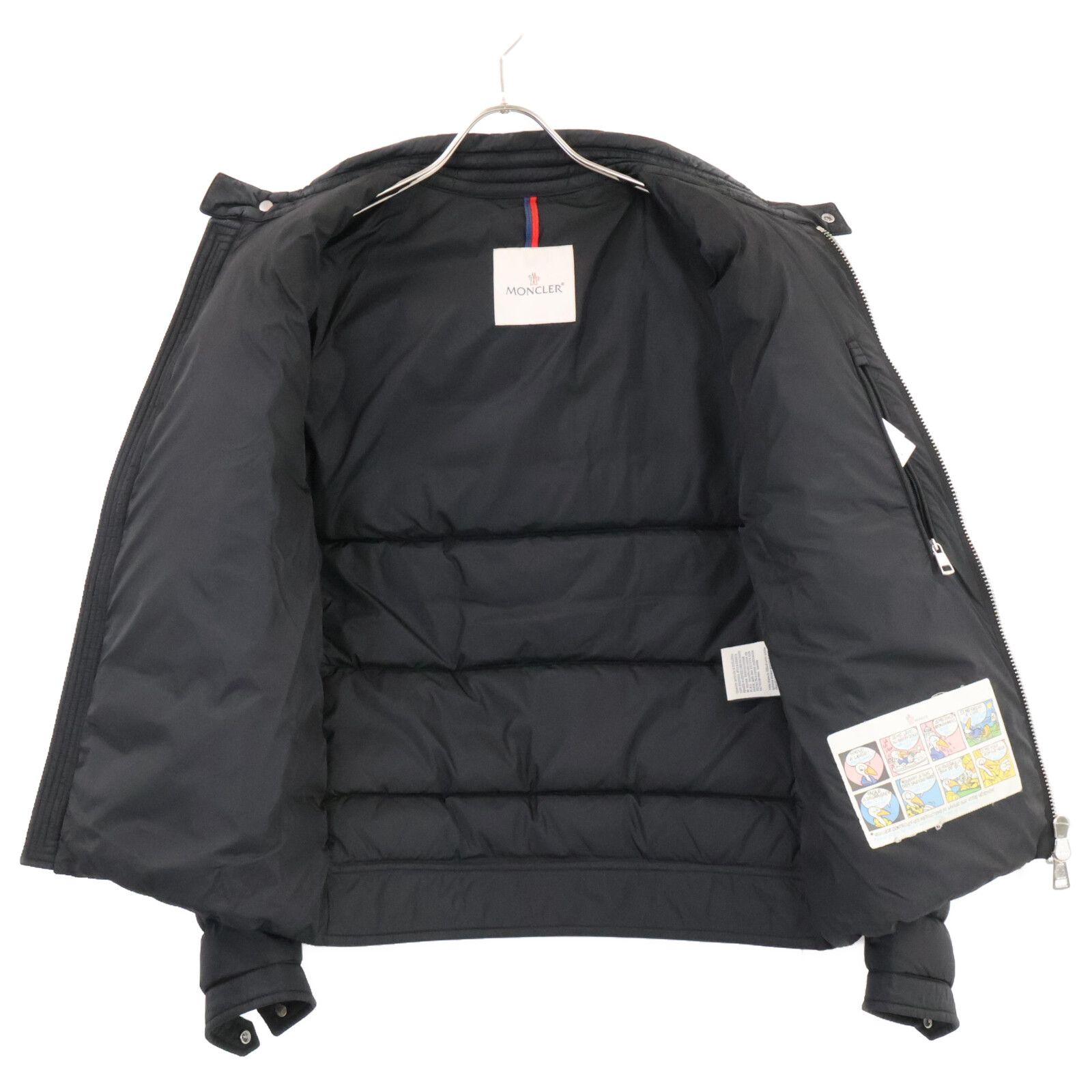 美品　モンクレール　AMIOT アミオット　ライダース　ダウン　黒4D170 美品 モンクレール AMIOT アミオット ライダース ダウン 黒4D170