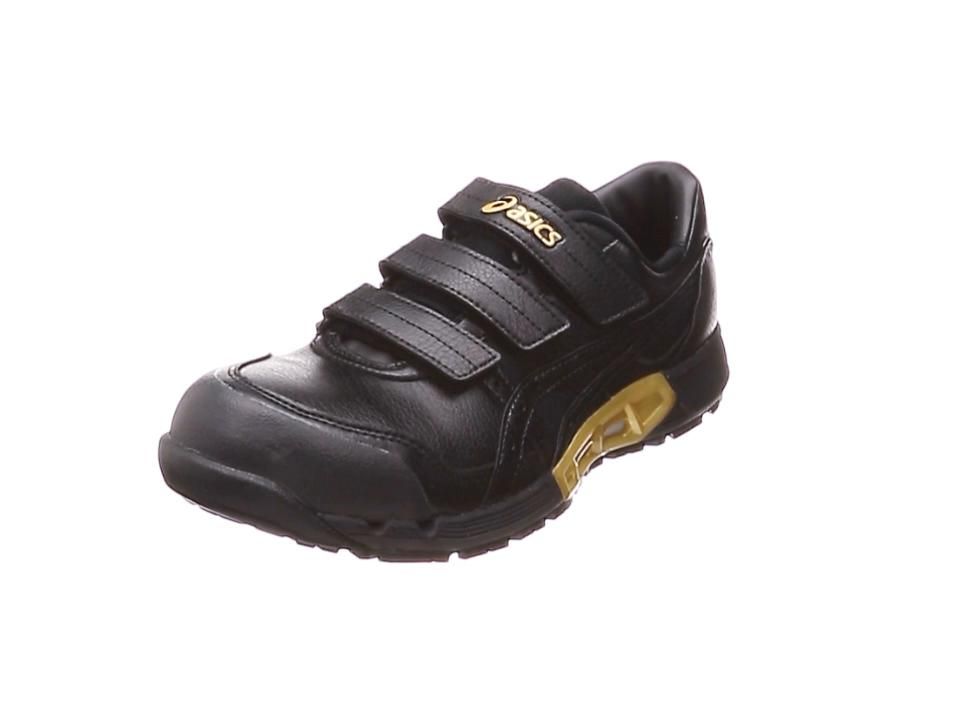 2営業日で発送 ASICS アシックス アシックス ウィンジョブCP305 AC ブラック×ブラック 25.0cm