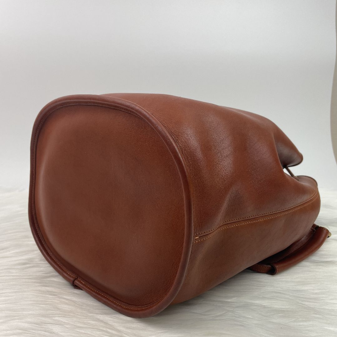 極美品】レア！オールドコーチショルダーバッグバケツ型茶アメリカ製