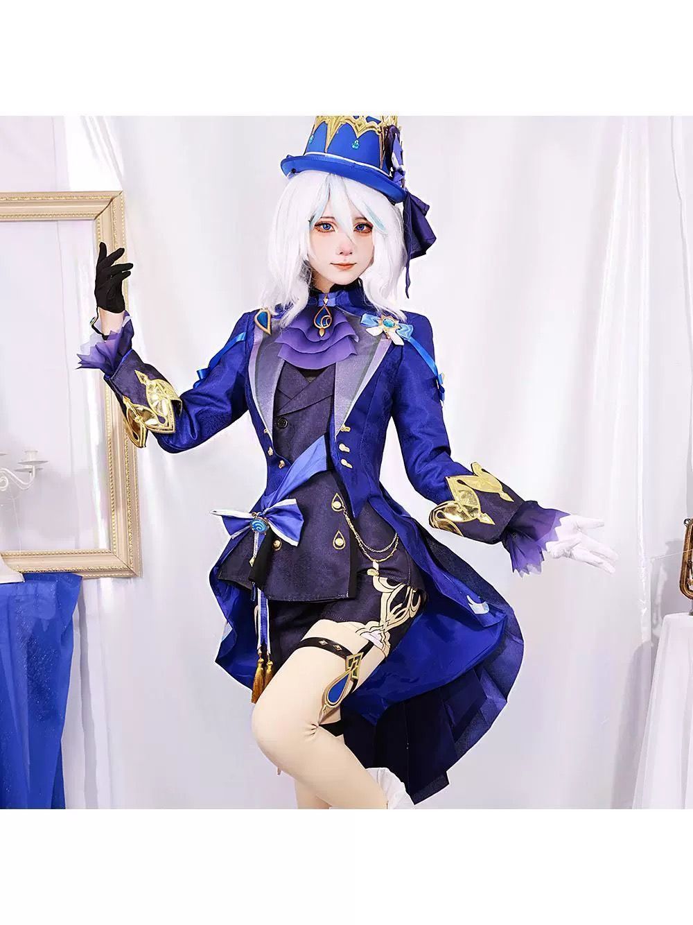 原神 コスプレ フリーナ コスプレ衣装 げんしん コスプレ服 ウィッグ付き かつら コスチューム Focalors COSPLAY服 仮装 セット 変装 cosplay 制服 男女兼用 イベント クリスマス ハロウィン