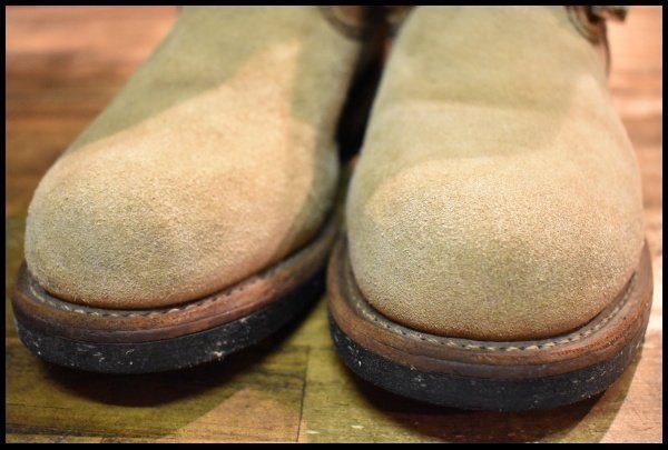 6 D 09年 レッドウィング 2965 スエード ショートエンジニア ホーソーンアビレーンラフアウト ブーツ redwing FI 517