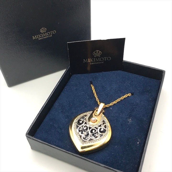 ミキモト MIKIMOTO インターナショナル ネックレス ルーペ