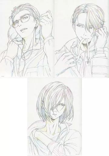 ３枚セット ユーリ!!! on ICE SELECT BOOK 特典 複製原画 3枚セット ユーリ!!! on ICE SELECT BOOK 特典 複製原画