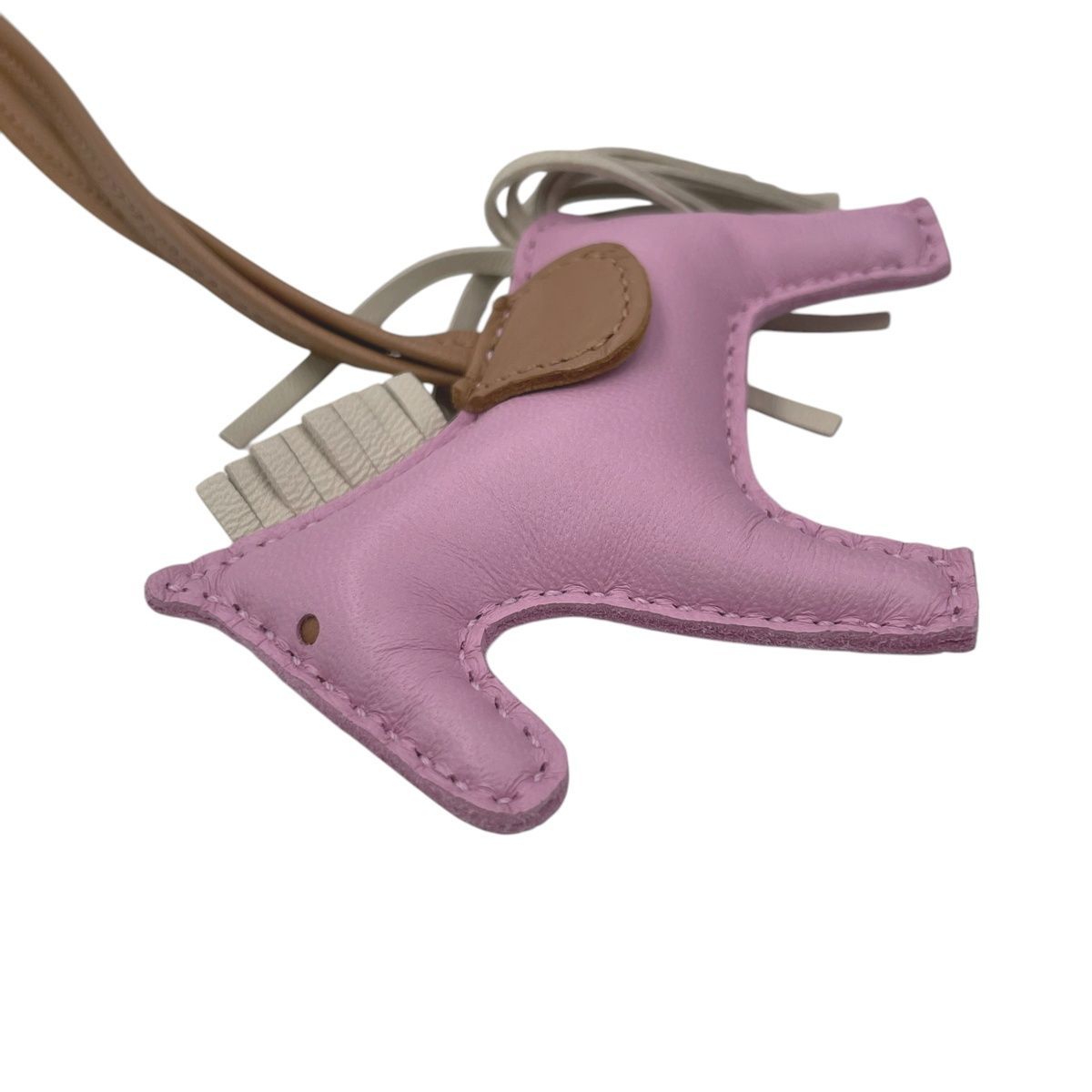 中古】 HERMES エルメス バッグチャーム ロデオチャーム PM U刻 モーヴ