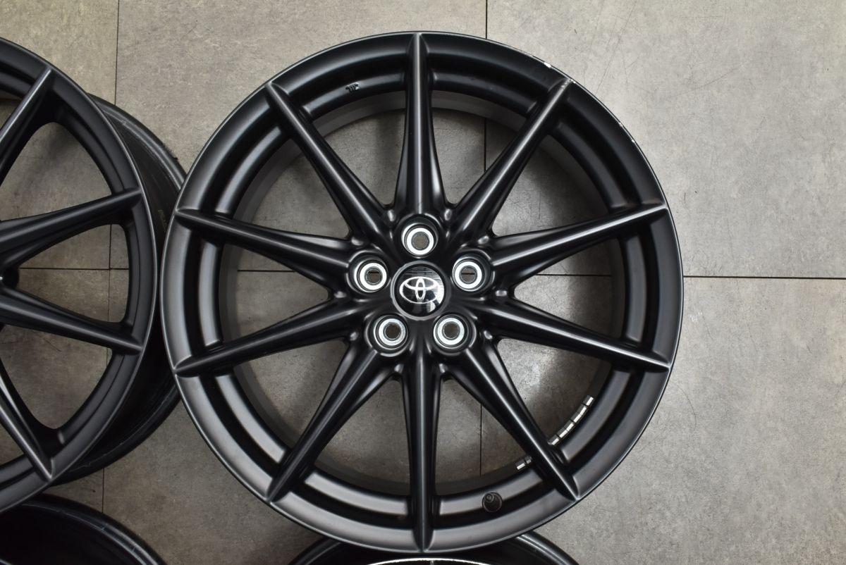 トヨタ GR86純正 4本セットBRZカローラツーリングプリウス限定値下中 良好品】トヨタ GR86 RZ 純正 18in 7.5J +48 PCD100 4本販売
