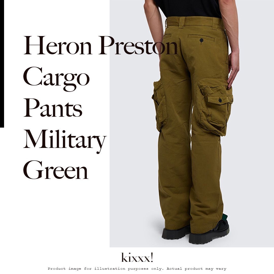 Heron Preston Cargo Pants Military Green ヘロンプレストン カーゴ