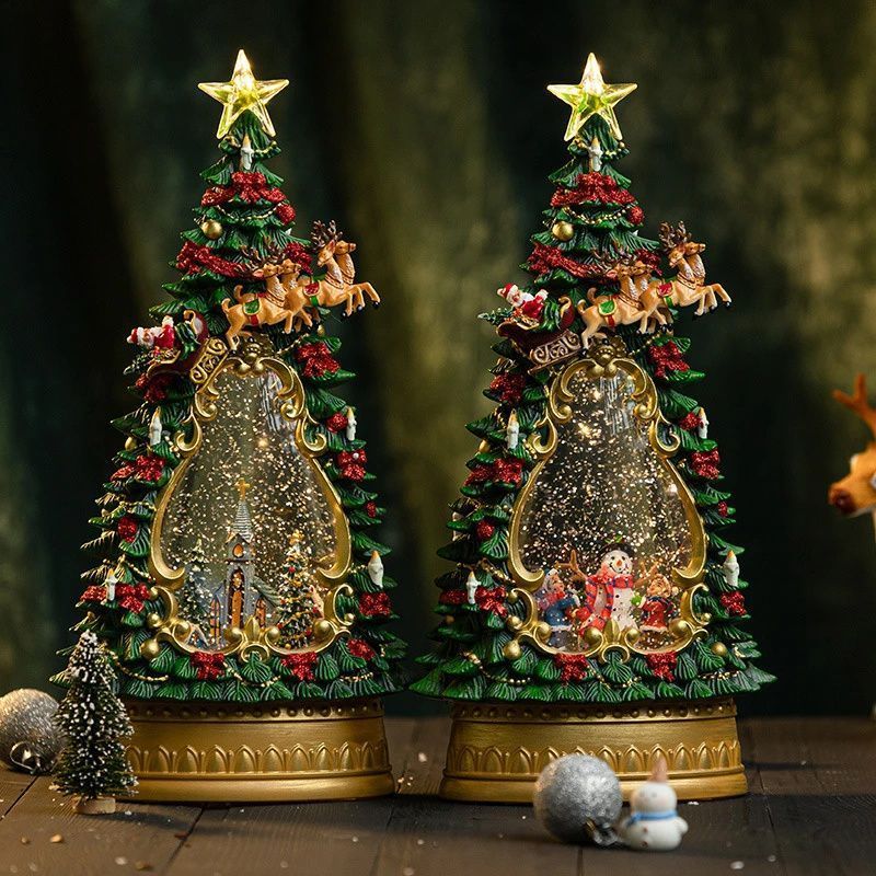 オルゴール　クリスマスツリー型置物 サンタクロース付き オルゴール クリスマスツリー型置物 サンタクロース付き 楽天市場