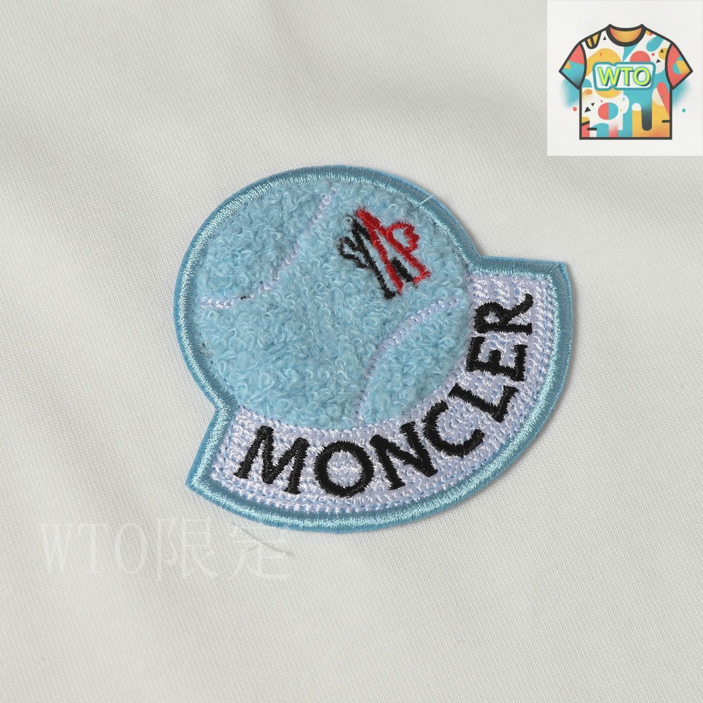 今日特価】Moncler 2025ss タオル刺繍サインロゴ T シャツ-1