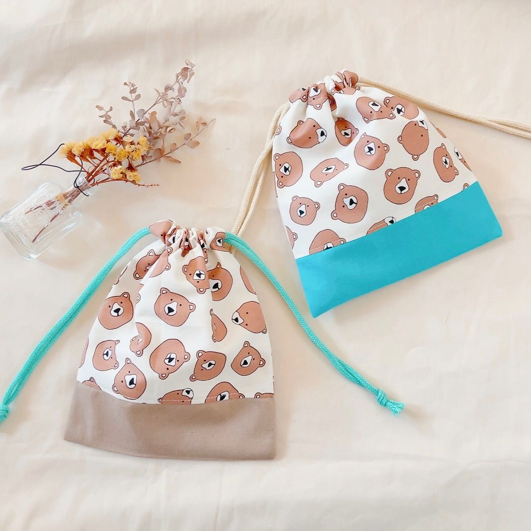 オーダーメイド ハンドメイド つまみ細工 給食袋