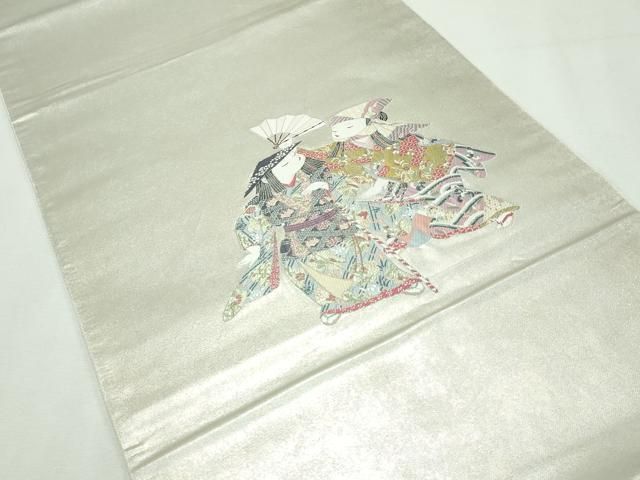 平和屋着物□極上 加賀友禅の巨匠 初代 由水十久 西陣 長嶋成織物  