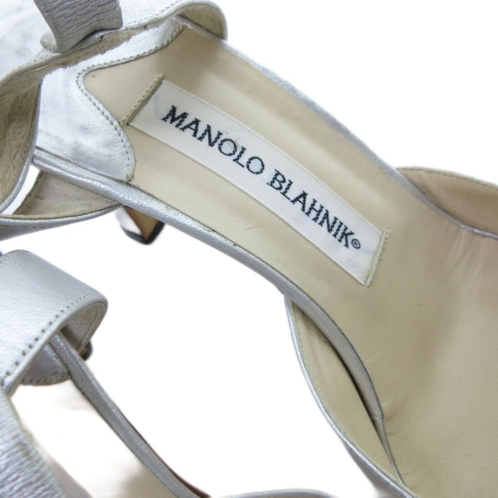 マノロブラニク MANOLO BLAHNIK サンダル ミュール ポインテッド