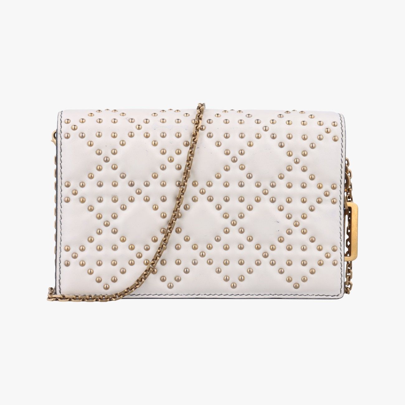 Dior レザー ベルト ホワイト Dior ホワイトレザーベルト ゴールドバックル - メルカリ