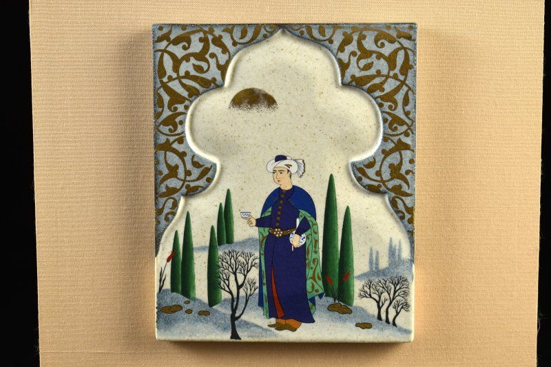 陶板額装 加藤卓夫