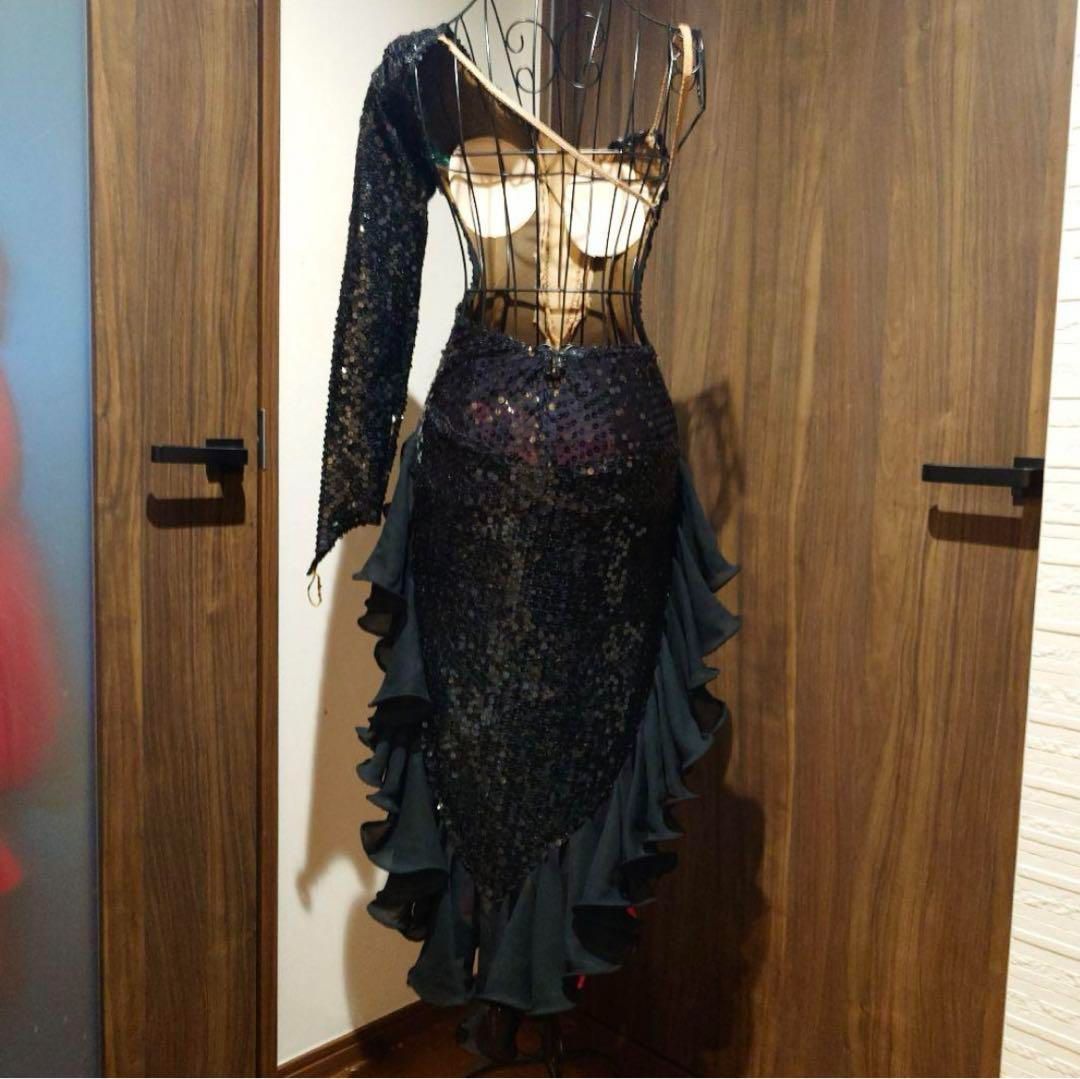 キラキラ スパンコール ラテンドレス 競技会 デモ 発表会にぴったり LLC-HASEGAWATOSO_COM