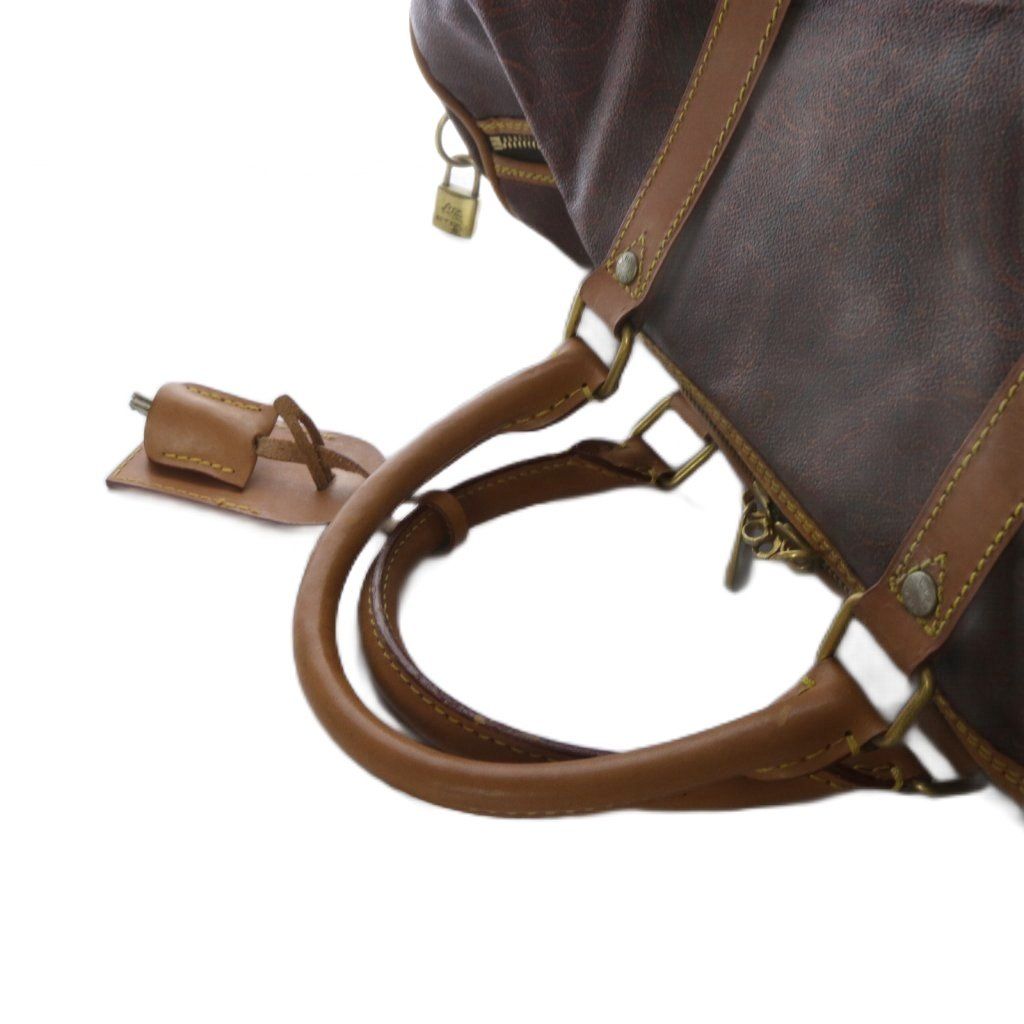 エトロ ETRO ボストンバッグ ハンドバッグ ペイズリー柄 PVC
