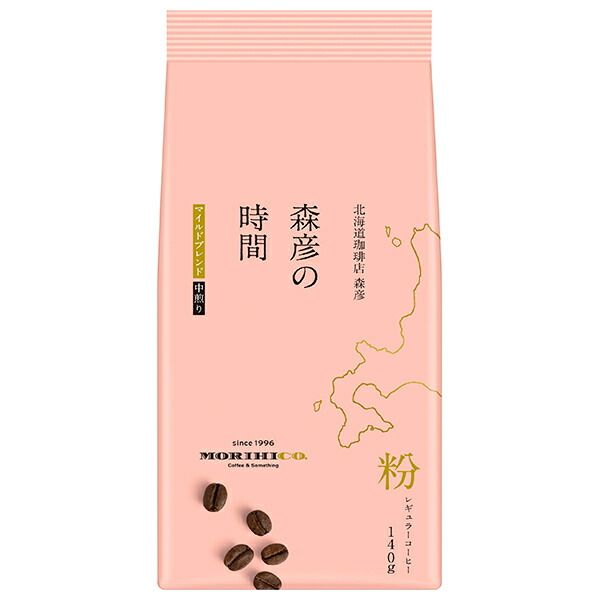 AGF 森彦の時間 マイルドブレンド 140g袋×12袋入｜ レギュラーコーヒー 嗜好品 コーヒー 珈琲