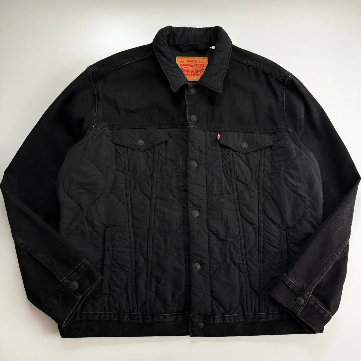 Levis LEVI S リーバイス 赤タブ 黒 キルティング トラッカー ジャケット