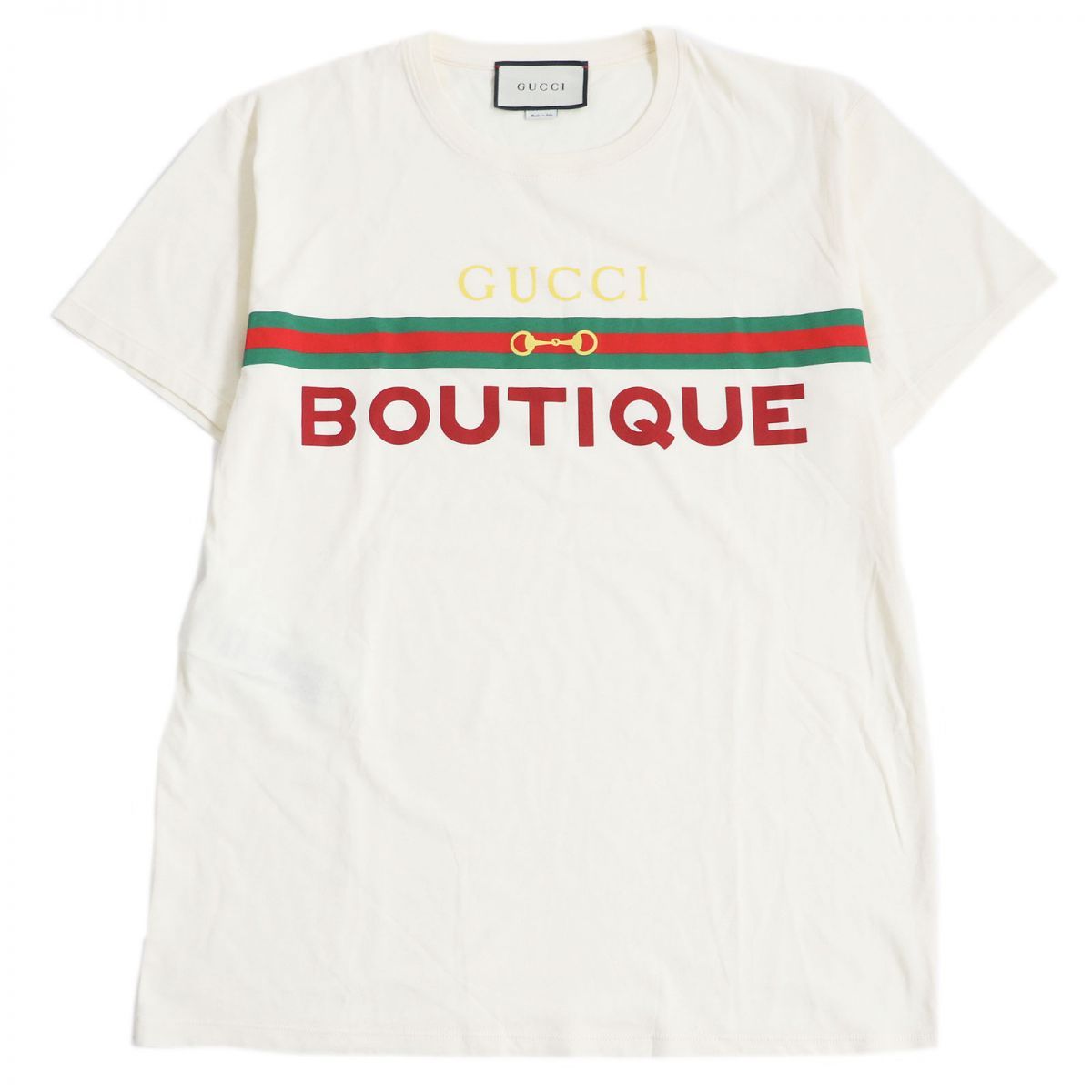 極美品□GUCCI/グッチ 615044 BOUTIQUE ウェブライン ロゴ