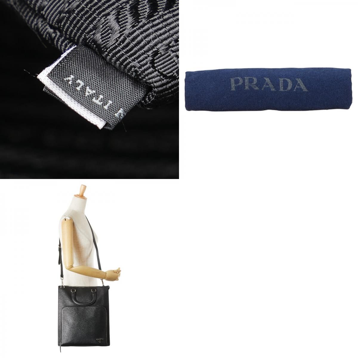 未使用級✨PRADA サフィアーノレザー 三角プレート ビジネスバッグ 2way PRADA 極 美品 希少品 プラダ 三角ロゴ 金具 サフィアーノ