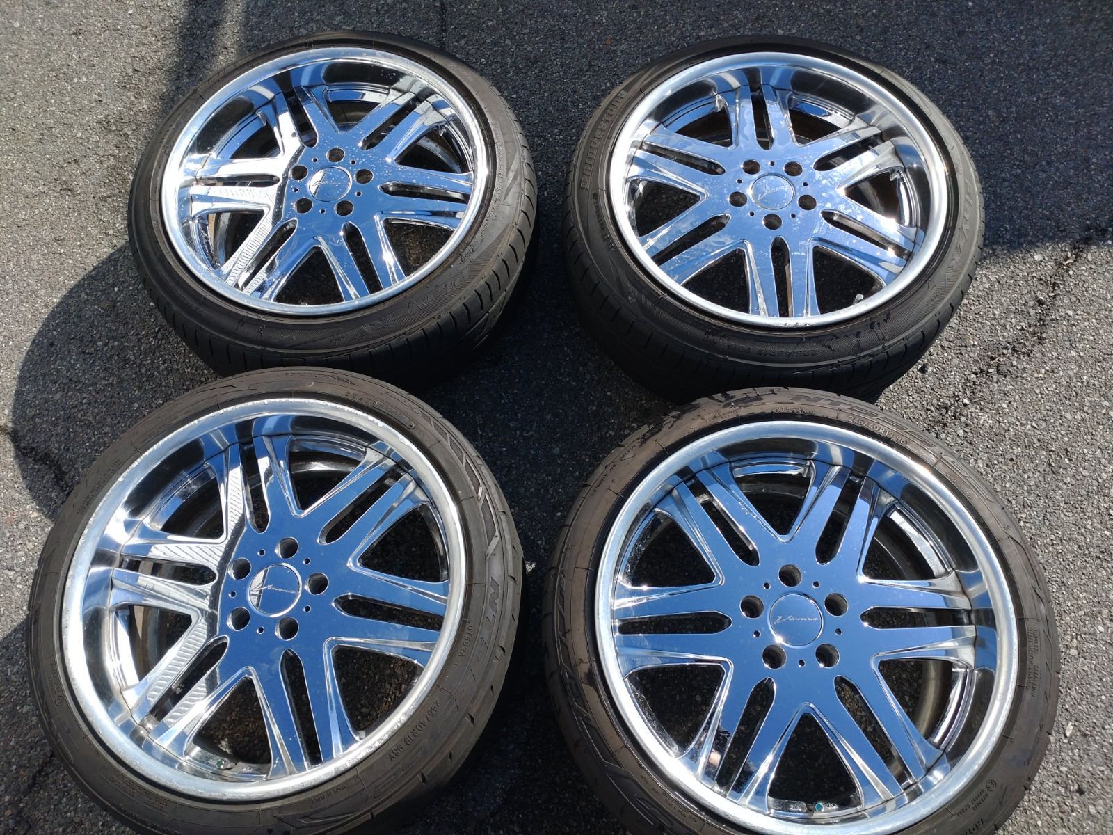 タナベ SSR ビエナノーブル 19インチ 9.0J 35 10J 35 PCD114.3-5穴 ＆ 225|45R19 245|40R19 4本