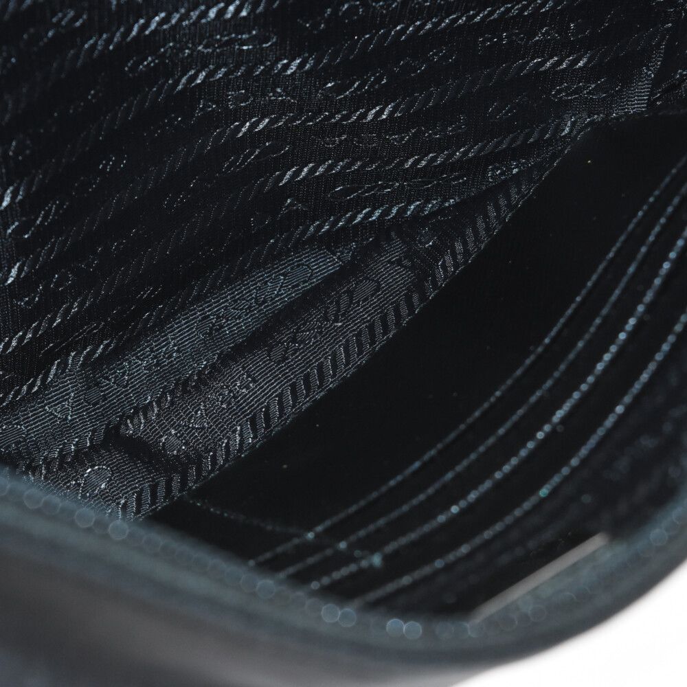 PRADA (プラダ) サフィアーノ カモフラ ナイロンポーチ 2NH07D ブルー  