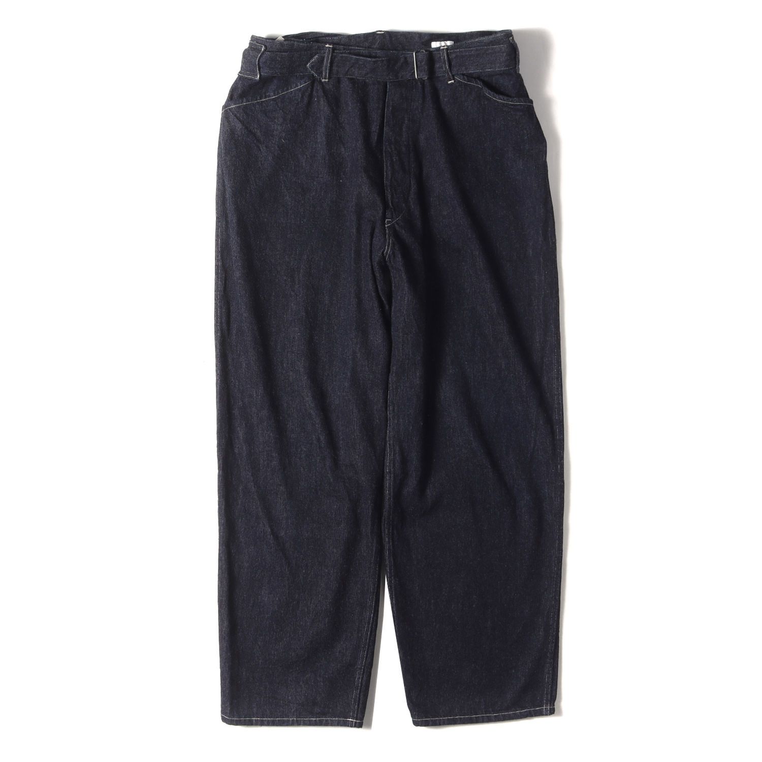 美品】COMOLI コモリ パンツ サイズ:4 / 24AW デニム ベルテッド