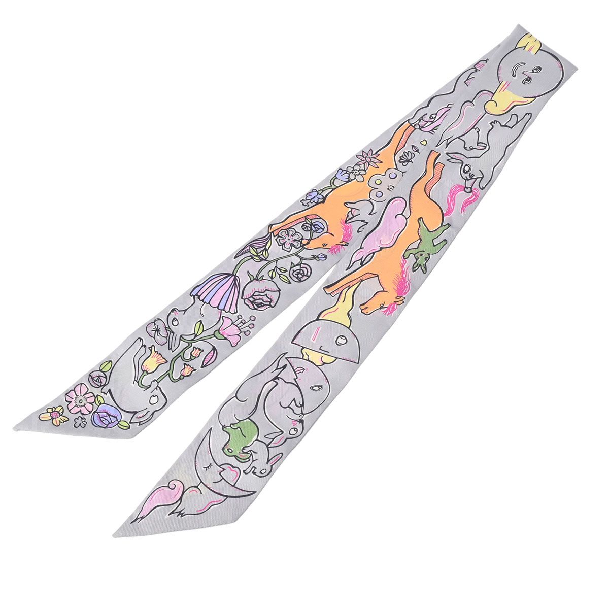 【タグつき新品未使用】エルメスツイリー　MILLE ET UN LAPINS エルメス ツイリー MILLE ET UN LAPINS 千と一羽のうさぎ
