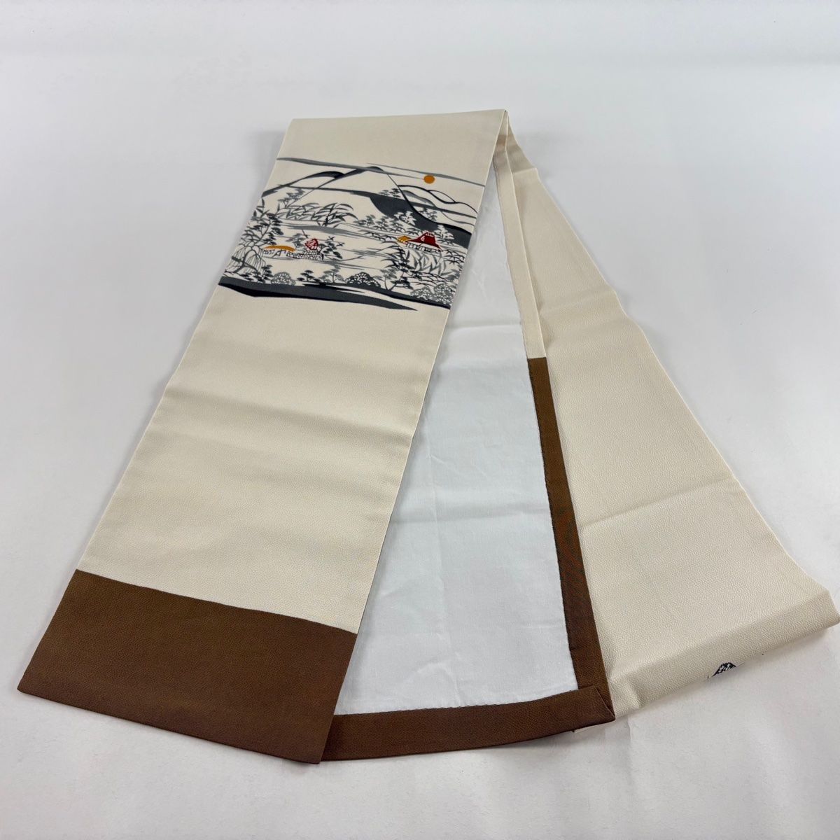 栗山吉三郎 開き名古屋帯