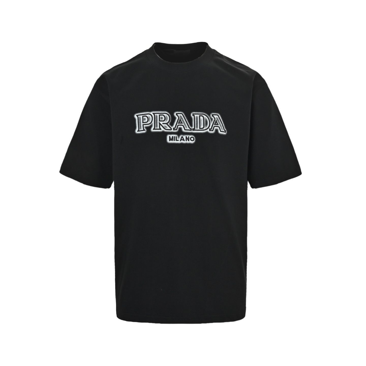 今日特価】Prada 25ss 刺繍アルファベット＆スプレー墨三角ロゴ