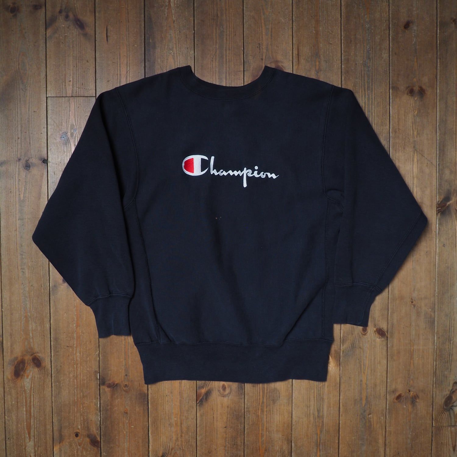 champion 90s USA製 目無し ブラック リバースウィーブ BLK 楽天市場